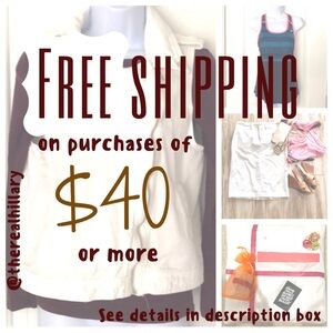 Free Shipping on $40+ - LTO - see description box